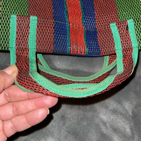 Preloved Gucci woven rubber tote bag excellent condition 16”X17” every day use - Picture 11 of 12